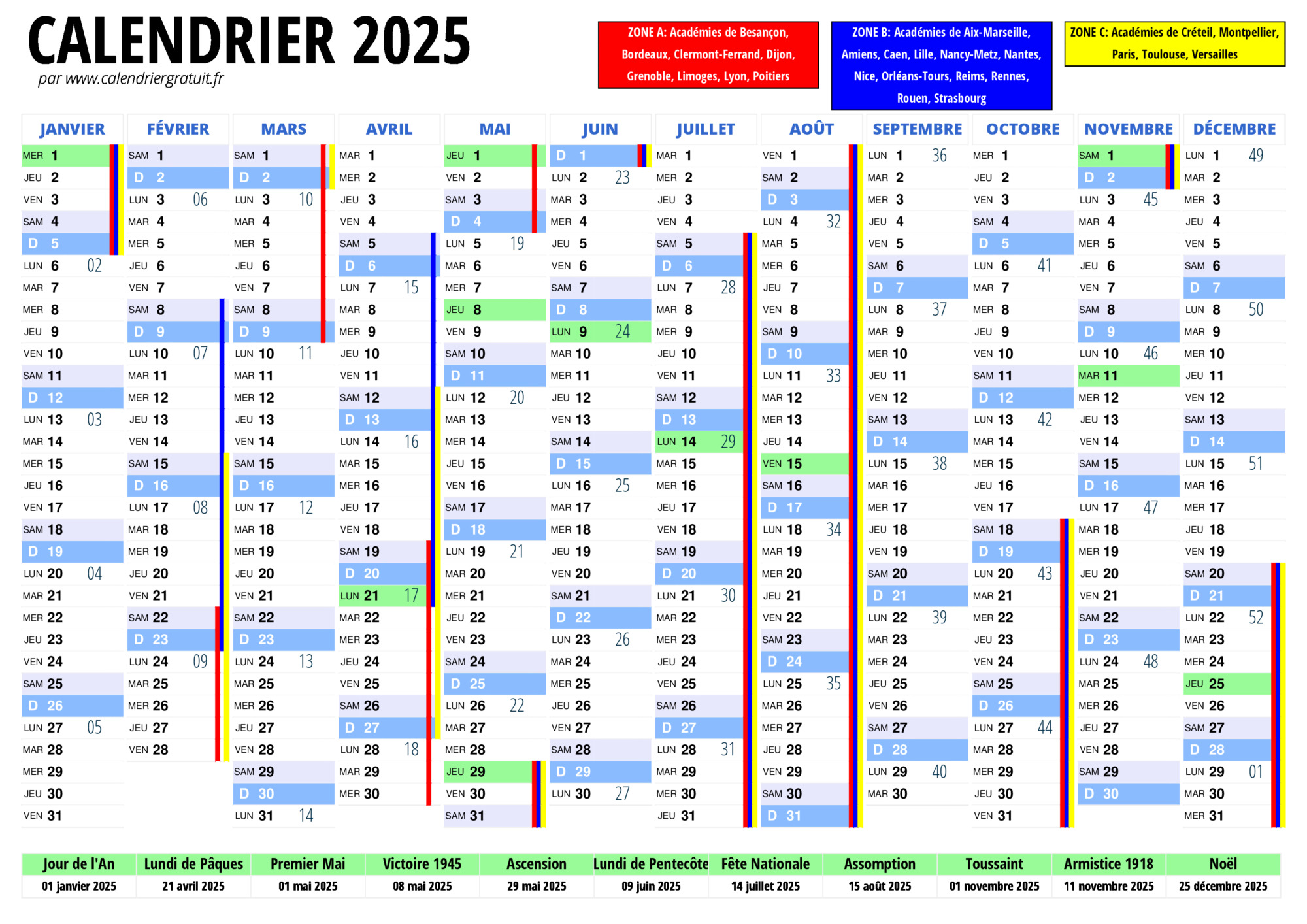 Agenda Mensuel 2024-2025: Planificateur Mensuel 2 ans avec un Mois sur deux  Pages du 1 Janvier 2024 au 31 Decembre 2025 (French Edition)