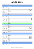 calendrier août 2093 au format portrait pour prendre des notes